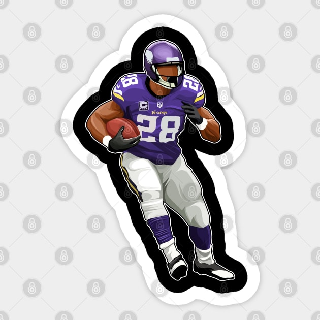 Adrian Peterson #28 Get ready Sticker by GuardWall17